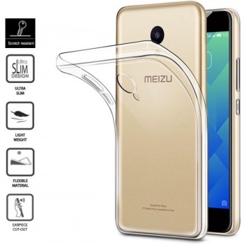 Skaidrus silikoninis-tpu dėkliukas  (MEIZU M5 telefonams)